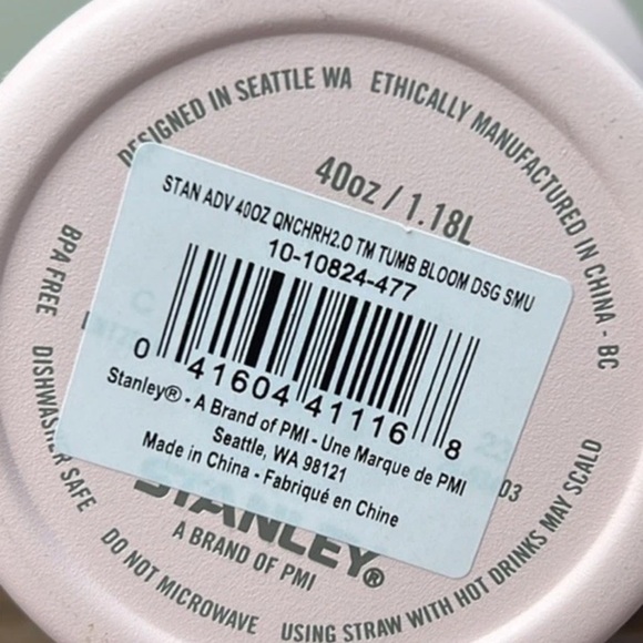 Stanley 40 oz Stainless Steel H2.0 Flowstate Quencher Tumbler Bloom Rare NEW Box - Picture 5 of 8